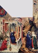 BROEDERLAM, Melchior The Annunciation and the Visitation d USA oil painting reproduction
